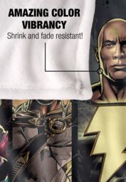 Black Adam Blanket, 152x127 cm Players Silky Touch Super Soft Throw Blanket in White - thumbnail 4