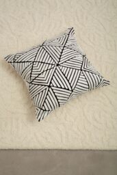 Orsina Bosie Ozella Diamond Design Cushion in Black - thumbnail 3