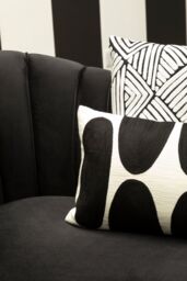 Orsina Bosie Ozella Diamond Design Cushion in Black - thumbnail 4