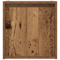 Berkfield Home Wall-Mounted Bedside Cabinets 2 pcs Old Wood 38x34x40 cm in Brown - Size: 38 x 34 x 40 cm - thumbnail 7