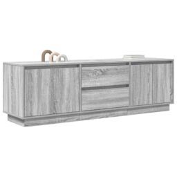 Berkfield Home TV Cabinet with LED Lights Grey Sonoma 160.5x41x50 cm - thumbnail 5