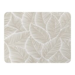 Benjamin Tate Design beige leaves Designer Blanket in Natural - Size: 120 cm x 150 cm - thumbnail 1