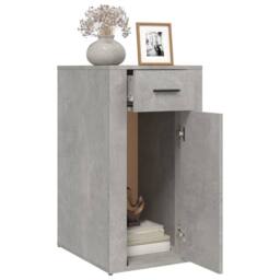 Berkfield Home Desk Cabinet Concrete Grey 40x49x75 cm Engineered Wood - Size: 40 x 49 x 75 cm - thumbnail 5