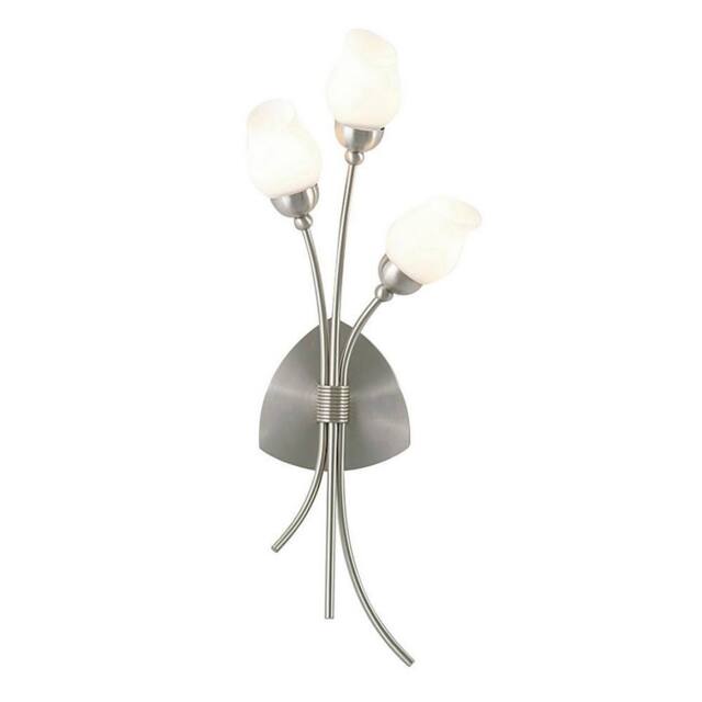 Netlighting Rimini Wall Lamp 3 Light G9 Satin Chrome in Grey - image 1