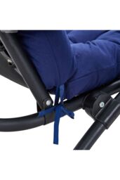 Living and Home 180cm W x 55cm D Long Recliner Cushion in Blue - Size: 180 cm W x 55 cm D - thumbnail 6