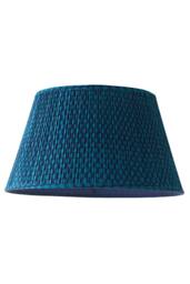 ValueLights Malina Double Teal Pleated Tapered Easy Fit Lamp Shade with Bulb - Size: Large - thumbnail 6