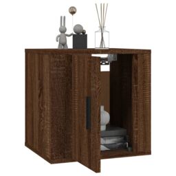 Berkfield Home Wall Mounted TV Cabinet Brown Oak 40x34, 5x40 cm - thumbnail 3