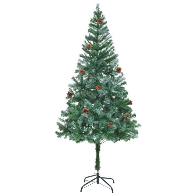 Berkfield Home Artificial Christmas Tree with Pinecones 180 cm in Green - image 1