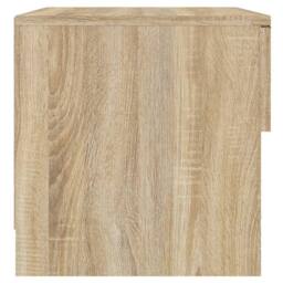 Berkfield Home Elegant Bedside Cabinets 2 pcs Sonoma Oak Engineered Wood in Light Brown - thumbnail 6