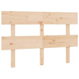 Berkfield Home Bed Headboard 144x3x81 cm Solid Wood Pine in Brown - Size: 144 x 3 x 81 cm - thumbnail 2