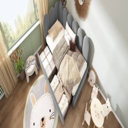 Rolipo Grey Velvet 3ft Single Daybed With Storage Drawers 90x190cm - Size: 90x190 cm - thumbnail 2