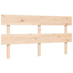 Berkfield Home Beautiful Bed Frame with Headboard 160x200 cm Solid Wood in Light Oak - thumbnail 8