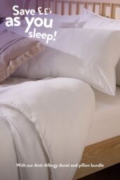 Slumberdown Anti Allergy 13.5 Tog Winter Duvet in White - Size: Super King - thumbnail 5