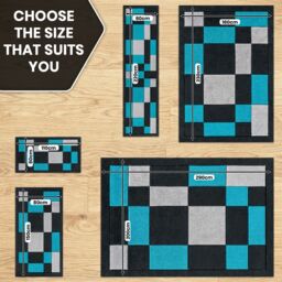 Smart Living Modern Hand Carved Multicolour Soft Thick Area Rug - Havana in Teal - Size: 200 cm x 290 cm - thumbnail 3