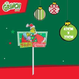 VFM e-Store Grinch Christmas Decorative Sign Feeling Grinchy 18 Pack in Red - thumbnail 2