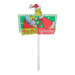VFM e-Store Grinch Christmas Decorative Sign Feeling Grinchy 18 Pack in Red - thumbnail 1