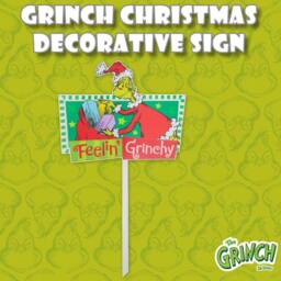 VFM e-Store Grinch Christmas Decorative Sign Feeling Grinchy 18 Pack in Red - thumbnail 3