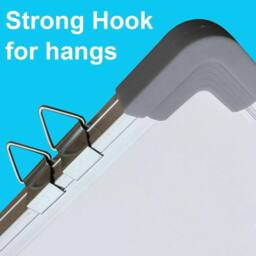 ATEK 50cm x 35cm Magnetic Whiteboard with Pen Tray for walls Dry Wipe Aluminum Silver for school office home Drawing Memo Notice Board - thumbnail 7