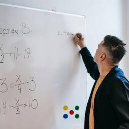 ATEK 50cm x 35cm Magnetic Whiteboard with Pen Tray for walls Dry Wipe Aluminum Silver for school office home Drawing Memo Notice Board - thumbnail 3