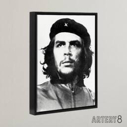 "Artery8 Korda Portrait Revolutionary Che Guevara Framed Canvas Wall Art Print in Grey - Size: W12"" x H16""" - thumbnail 2