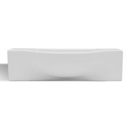 Berkfield Home Ceramic Bathroom Sink Basin with Faucet Hole White - thumbnail 4