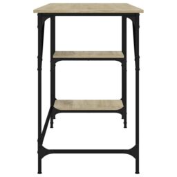 Berkfield Home Desk Sonoma Oak 120x50x75 cm Metal & Engineered Wood in Brown - Size: 120 x 50 x 75 cm - thumbnail 6