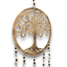 KDMD Indian Chimes - Large Tree of Life Bell Chimes in Gold - thumbnail 2