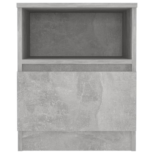 Berkfield Home Durable Bed Cabinet Concrete Grey 40x40x50 cm Engineered Wood - Size: 40 x 40 x 50 cm - image 1