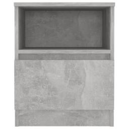 Berkfield Home Durable Bed Cabinet Concrete Grey 40x40x50 cm Engineered Wood - Size: 40 x 40 x 50 cm - thumbnail 1