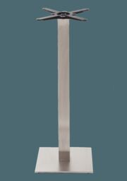 netfurniture Square stainless steel table base - Medium 1050 mm in Silver