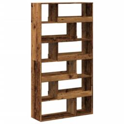 Berkfield Home Bookcase Old Wood 100x33x187.5 cm Engineered Wood in Brown - thumbnail 2