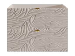 Vente-unique Textured Floating Vanity Unit - Beige - 80 Cm - RINAREL - thumbnail 2