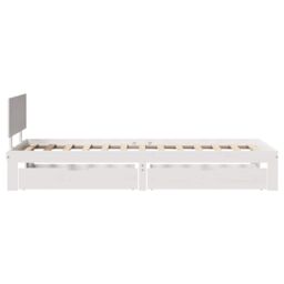 Berkfield Home Bed Frame with Drawers without Mattress White 90x190 cm Single - thumbnail 5