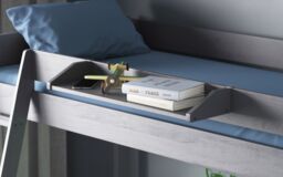 Noomi Tera Solid Wood Gaming High Sleeper Bed in Grey - Size: EU Single - thumbnail 4