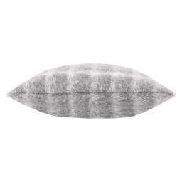 Yard Yarrow Check Faux-Mohair Cushion in Light Grey - Size: 45 cm x 45 cm - thumbnail 2