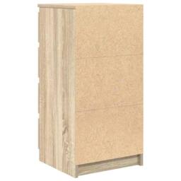 Berkfield Home Sideboard with Drawers Sonoma Oak 37.5x35x99 cm Engineered Wood in Light Brown - thumbnail 8