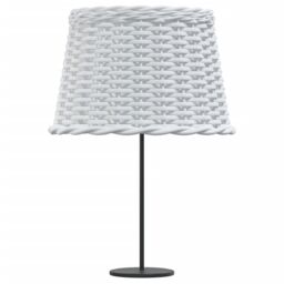 Berkfield Home Lamp Shade White √ò40x26 cm Wicker - Size: 40x26 cm - thumbnail 4
