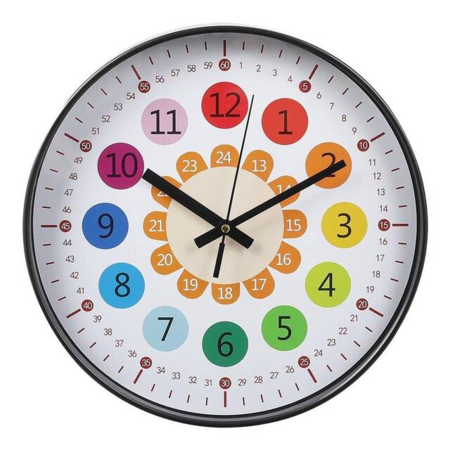 KORVIXA Silent & Non Ticking Quartz Sweep Round Wall Clock in Black - Size: 100 cm x 15 cm - image 1