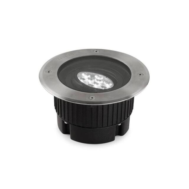 Netlighting Gea Power LED 9 Light Round Recessed Floor Light IP67 in Grey - image 1