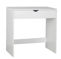 EONLION White Wooden Dressing Table Vanity Computer Desk Bedroom Furniture Office Drawer - thumbnail 2