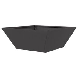 Berkfield Home Garden Bowl Planter Black 40x40x15 cm Steel - Size: 40 x 40 x 15 cm - thumbnail 7