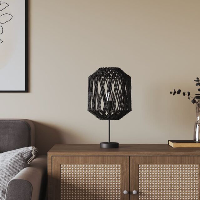Berkfield Home Lamp Shade Black √ò23x28 cm Iron & Paper - Size: 23x28 cm - image 1