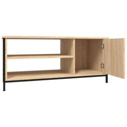 Berkfield Home TV Cabinet Sonoma Oak 100x40x45 cm Engineered Wood in Brown - Size: 100 x 40 x 45 cm - thumbnail 6