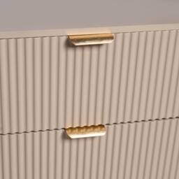 OHS Ribbed 6 Drawer Cabinet Chest of Drawers Sideboard in Natural - thumbnail 5
