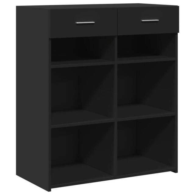 Berkfield Home Sideboard Black 80x42.5x93 cm Engineered Wood - image 1
