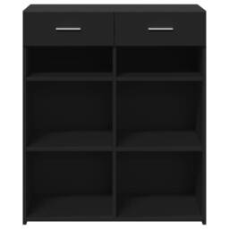 Berkfield Home Sideboard Black 80x42.5x93 cm Engineered Wood - thumbnail 4