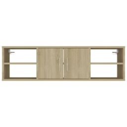 Berkfield Home Wall Shelf Sonoma Oak 102x30x29 cm Engineered Wood in Brown - Size: 102 x 30 x 29 cm - thumbnail 6