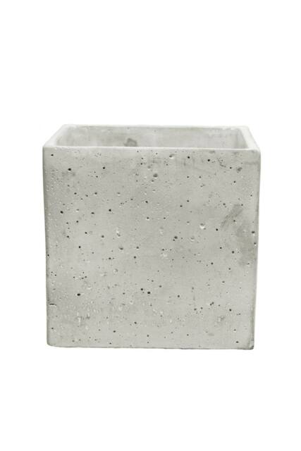 KDMD Square Cement Flower Pot 18cm in Grey - image 1
