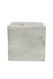 KDMD Square Cement Flower Pot 18cm in Grey - thumbnail 2