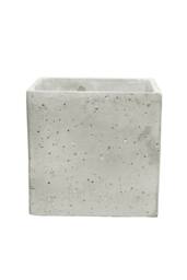 KDMD Square Cement Flower Pot 18cm in Grey